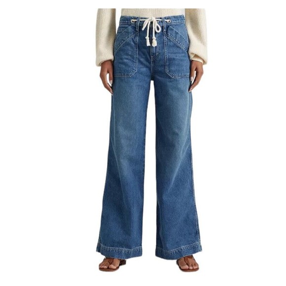 Ralph Lauren Denim - 🔥2 FOR $99🔥Lauren Ralph Lauren Jeans Womens Size 14 Denim Blue Wide Leg